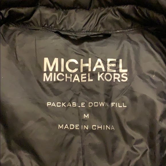 SOLD Michael Kors Packable Down Coat Jacket - Picture 4 of 7